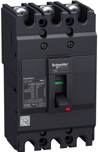 Выключатель автоматический в литом корпусе Schneider Electric EasyPact EZC100N 3п 63А 18кА фото Выключатель автоматический в литом корпусе Schneider Electric EasyPact EZC100N 3п 63А 18кА картинка